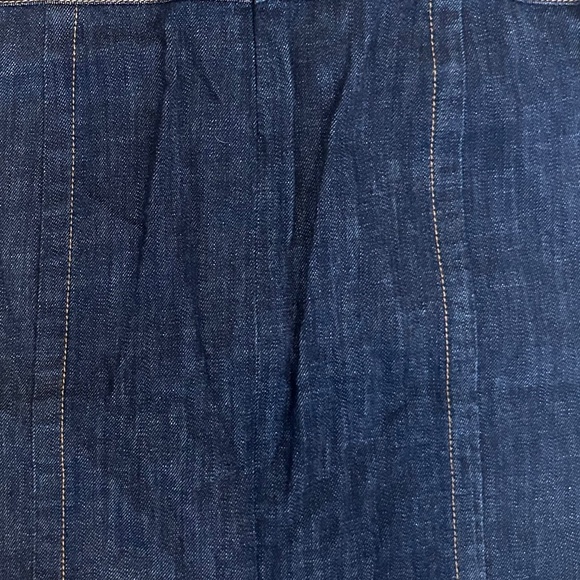 McQ by Alexander McQueen Indigo Denim Corset Waist Pencil Skirt - IT42 / US 6-8 - Picture 8 of 10